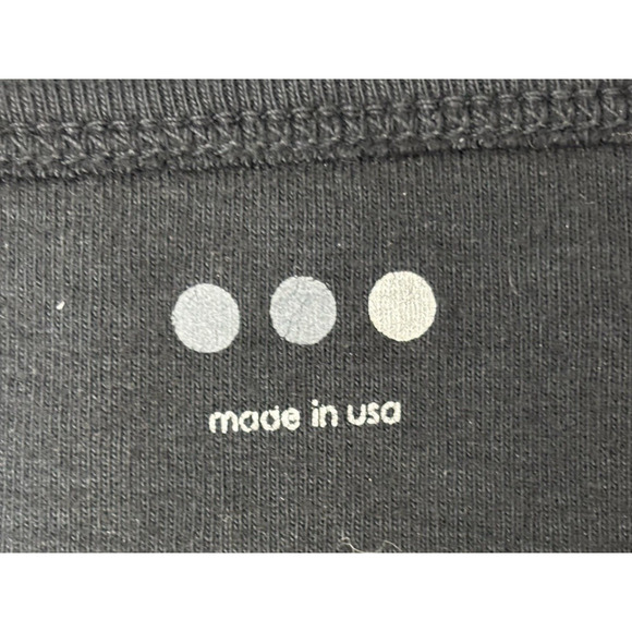 Three Dots Essential Heritage Knit British T-Shirt Size L Black 3/4 Sleeve - Picture 11 of 13